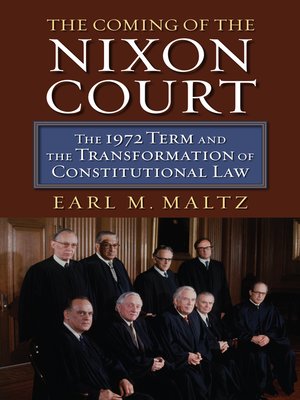 cover image of The Coming of the Nixon Court